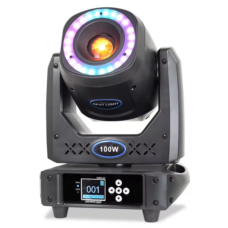 Pop Spot & LED Strip Effect 100W LED Beam Moving Head Light Stage Show Disco DJ Party Light Club Bar Dmx512 Light LED Effect Lig