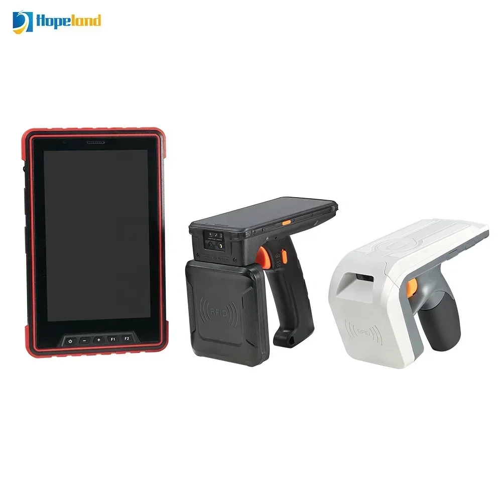 Hopeland อุตสาหกรรมยาวช่วงมือถือ rfid reader android BT ไร้สายสแกนเนอร์ HL7202K8 สนับสนุน OTG rfid reader