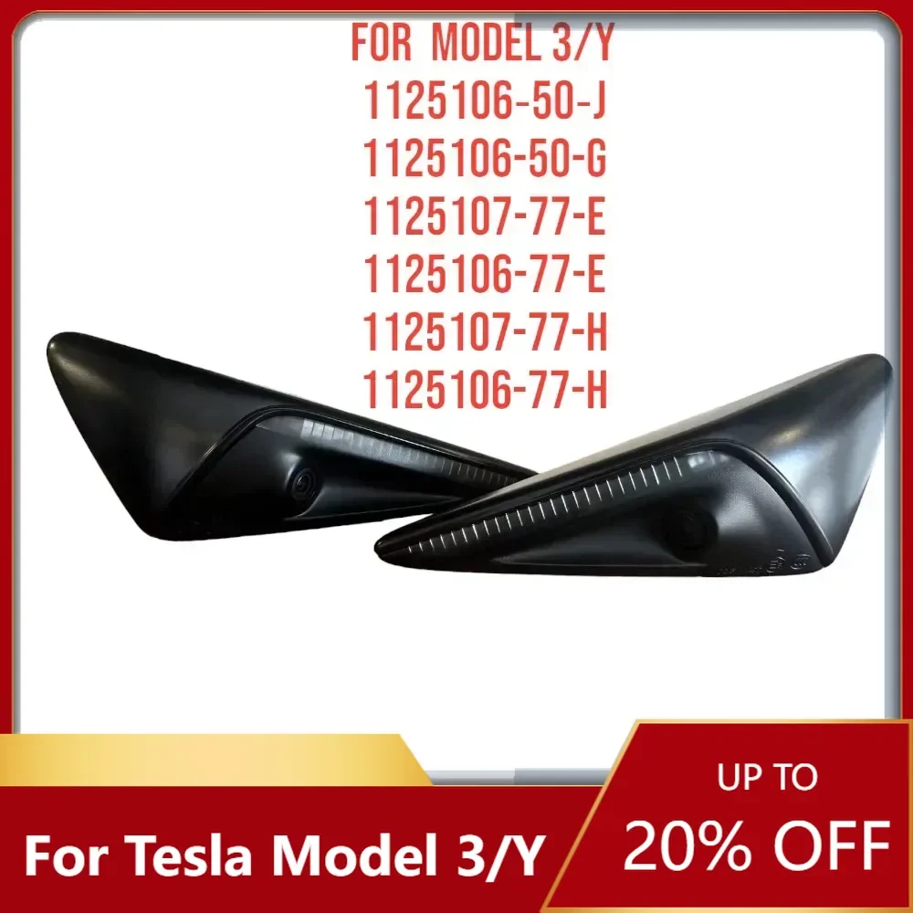 

Suitable For Tesla Model 3 Y Fender Replacement Left Right 1125107 1125106 Wing Camera Fender Reversing Backup Side Repeater OE