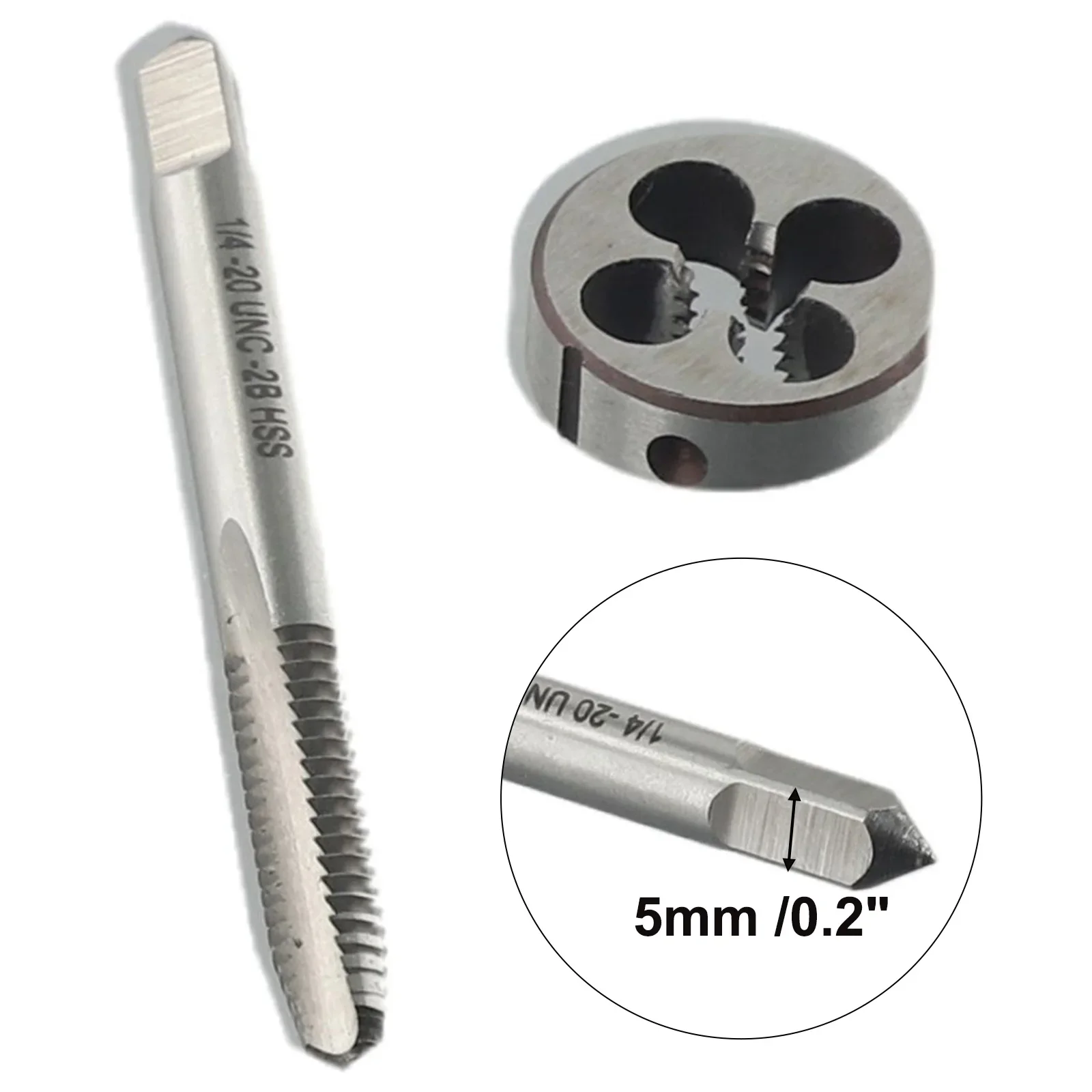 

Die Tap Die Set Machine R1/4 Right Hand Thread Tap \"-20 1/4\"-20UNC 1PC For Muzzle Work High Quality Pratical