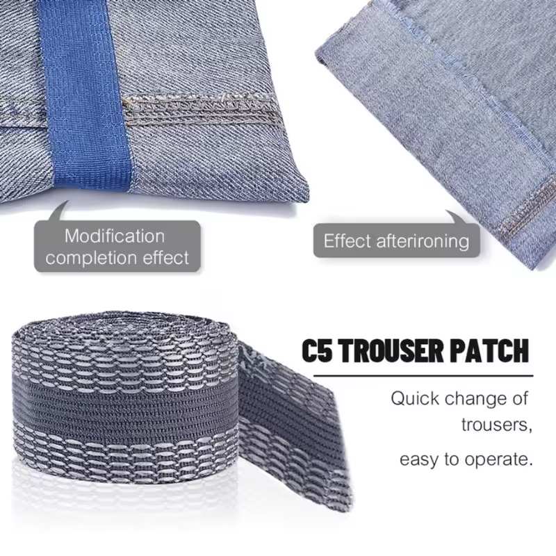 1-5M Self-Adhesive Pants Hem Paste Tape Trouser Edge Paste Iron-on Pant Shorten Repair Jean Hemming Tape For DIY Sewing Fabric - Image 4
