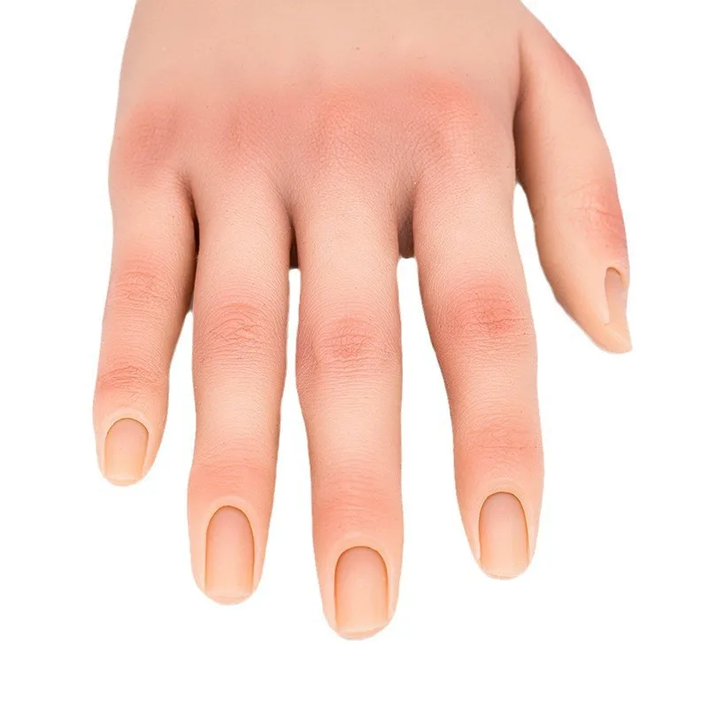 

Силиконовая модель руки для маникюра, гибкий съемный накладной ноготь с шарнирами, хит продаж на экспорт.