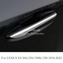 ABS Chrome Body Door Handle Bowl Frame Cover Trims Car Garnish Accessories For LEXUS ES ES200 ES250 ES300h ES350 2018-2022