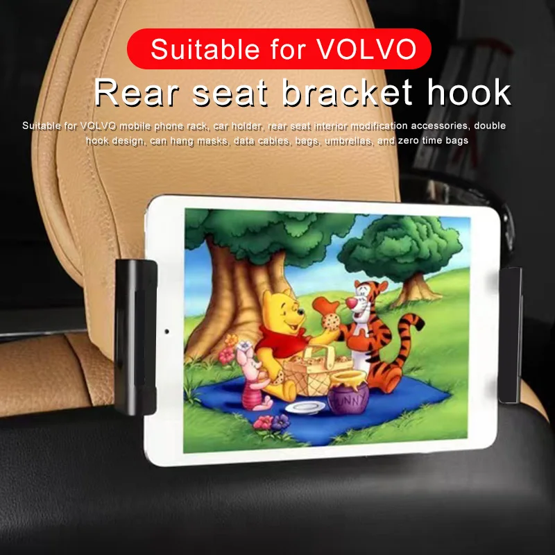 Rear Seat Phablet Holder For Volvo Xc60 Xc90 S90 S60 V60 V90 Headrest Ipad Clip Supplies car Accessories