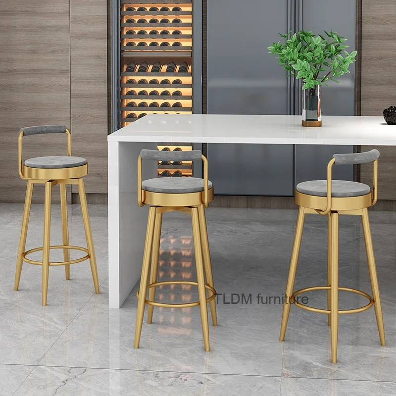 

Office Kitchen Bar Stools Counter Salon Gold Bedroom Outdoor Luxury Bar Stools Reception Desk High Cadeira Living Room Chairs