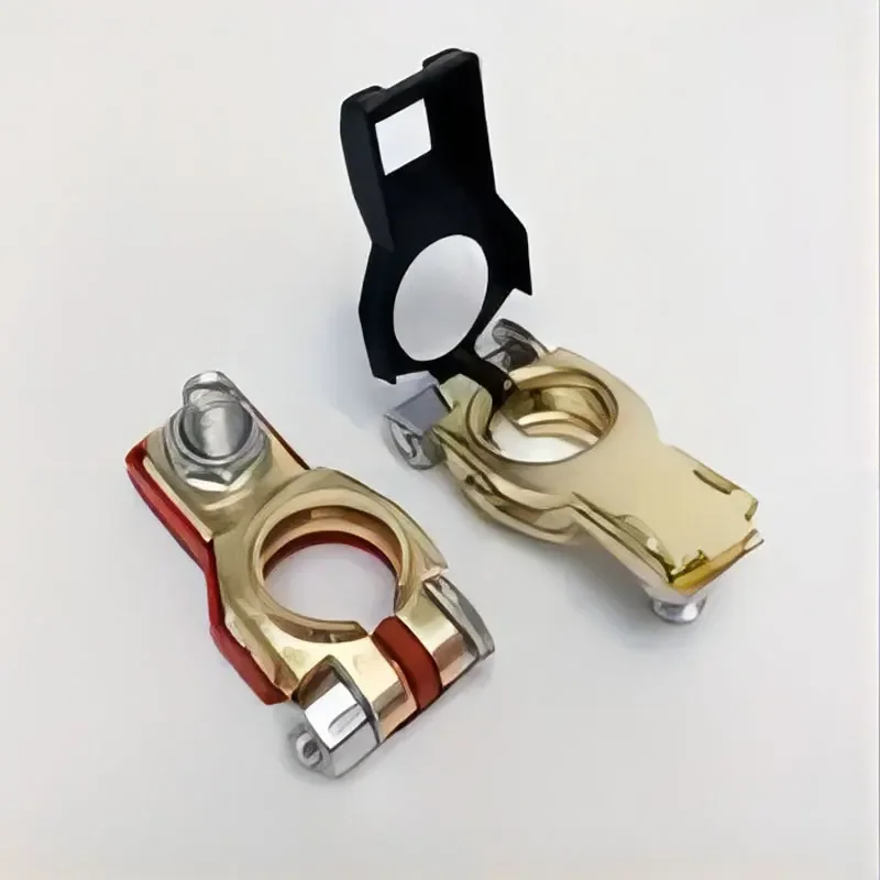 2 個の自動車バッテリーターミナルクランプコネクタ高品質蓄電池部品バッテリートップポストケーブルターミナルクランプセット