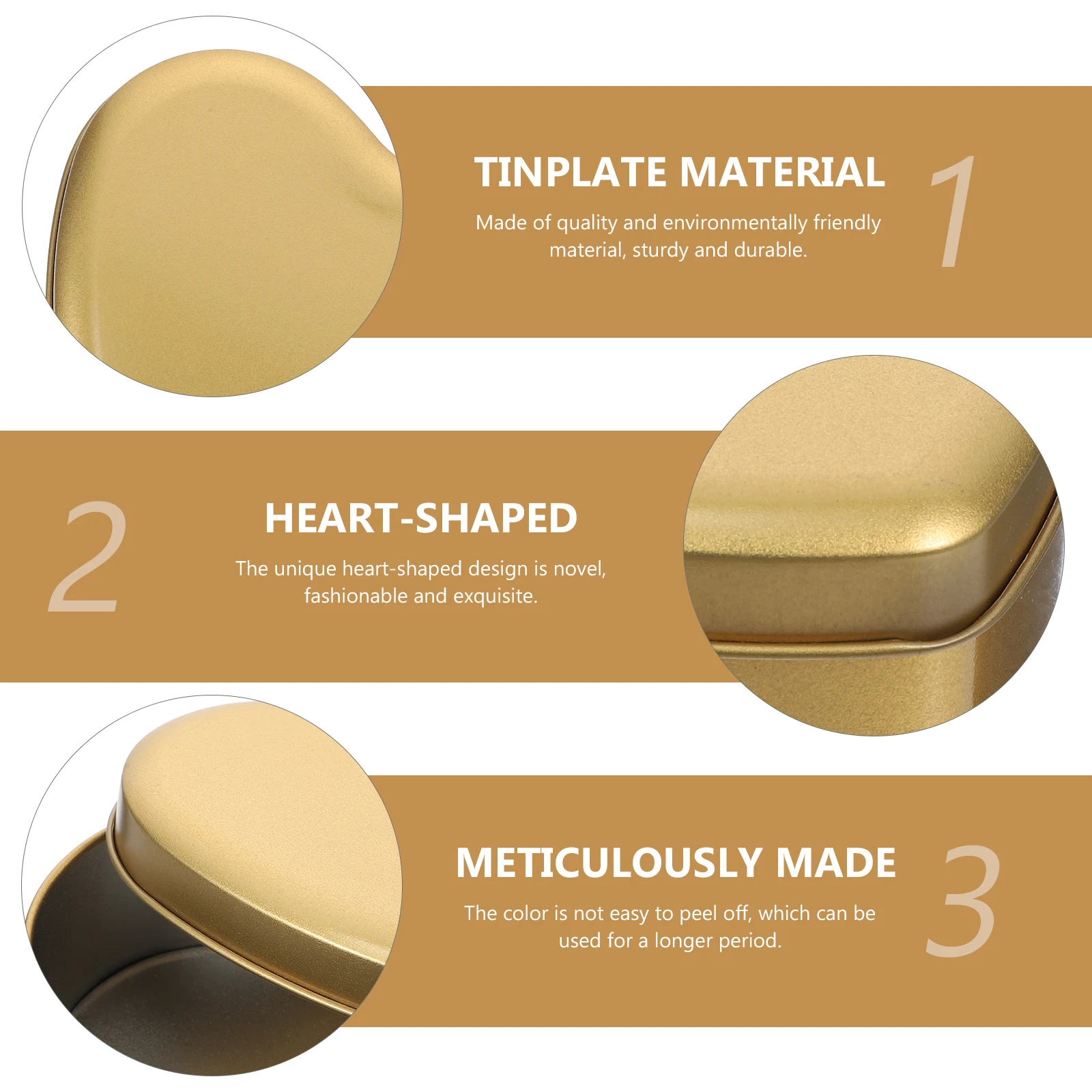 

4Pcs Heart-Shaped Candy Boxes Sturdy Chocolate Gift Storage Containers Multipurpose Packaging Holder Candy Packing Box