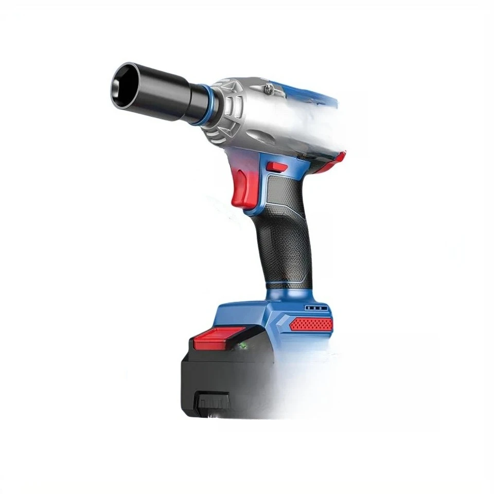 

Brushless electric wrench lithium battery rechargeable high torque wrench shelf worker auto repair multi-functional air cannon
