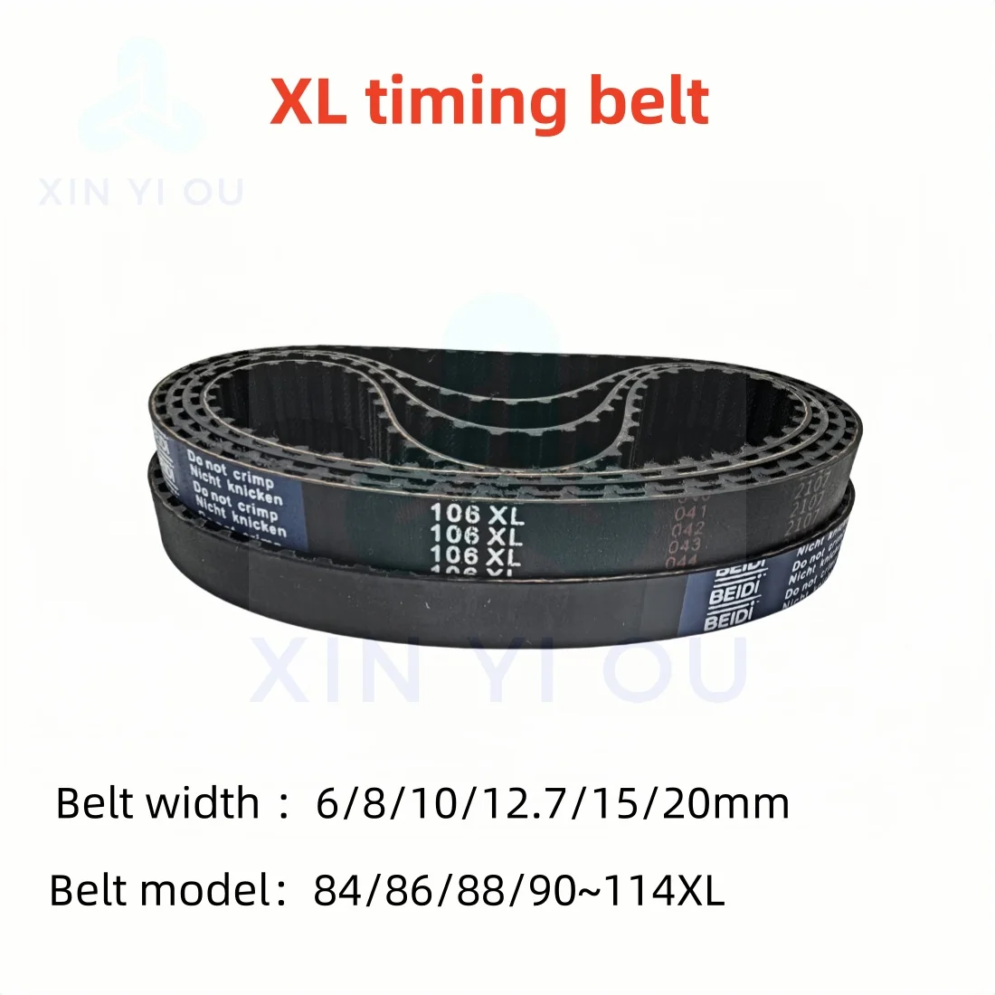 

XL high torque rubber synchronous belt 84/86/88/90~114XLXL