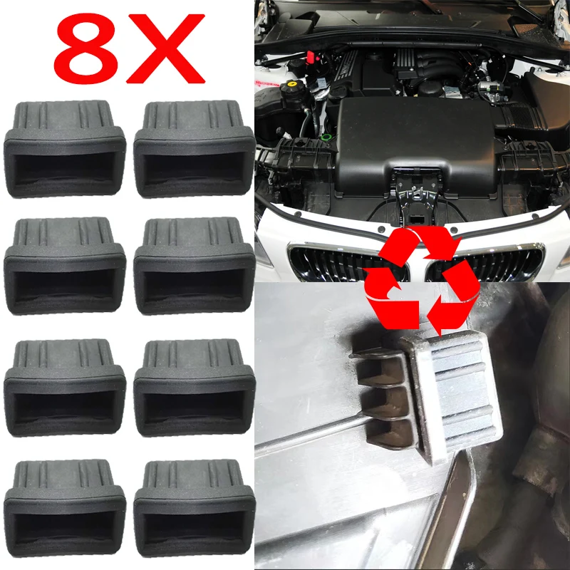 8X Radiator Rubber Mount In The Engine Compartment 17111712911 For Bmw E32 735i 735iL 750iL 1989 Year