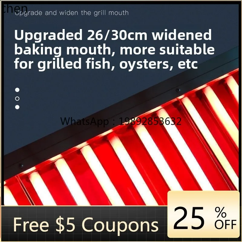 Parrilla sin humo Market nocturno Parrilla para kebab Vendedor callejero comercial Estante para barbacoa