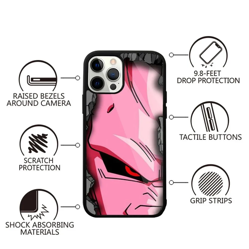 Majin B-Buu D-Dragon Ball Phone Case For iPhone 15,14,13,12,11,Plus,Pro,Max Mini Magsafe Magnetic Wireless Charging