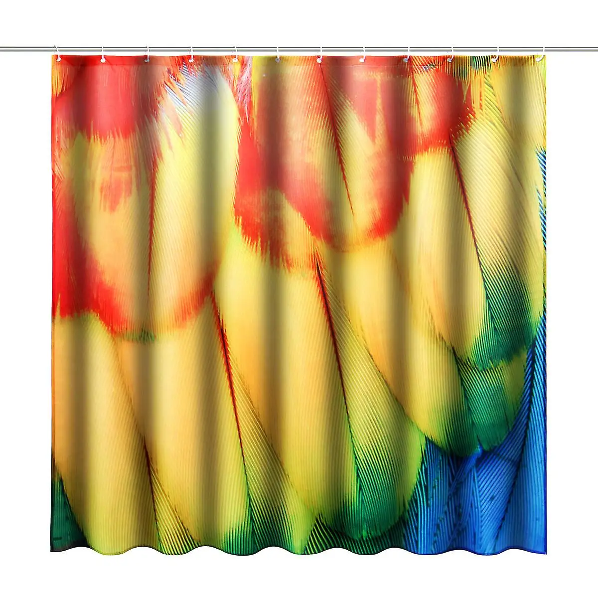 

Vibrant Feather Print Waterproof Shower Curtain for Home Bathroom Decor Stylish Design to Enhance Space Aesthetic Perfectly