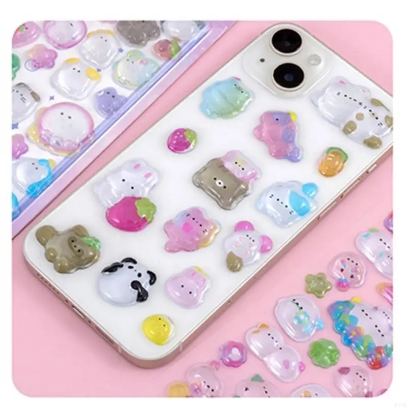 

Стикер с тиснением животного, водостойкая наклейка из АБС-пластика для украшения журнала, скрапбукинга, телефона, украшение для