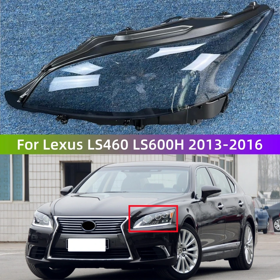 

For Lexus LS LS460 LS600H 2013 2014 2015 2016 Automotive Accessories Transparent PC Material Headlight Cap