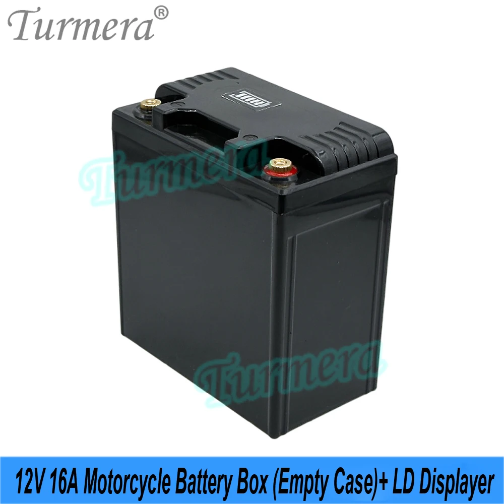 Turmera-Boîtier de batterie de moto, Lifepo4 ou batterie au lithium, utilisation au plomb, bricolage, remplacer AfricCase, 12V, 16A, 18650, 21700, 32700