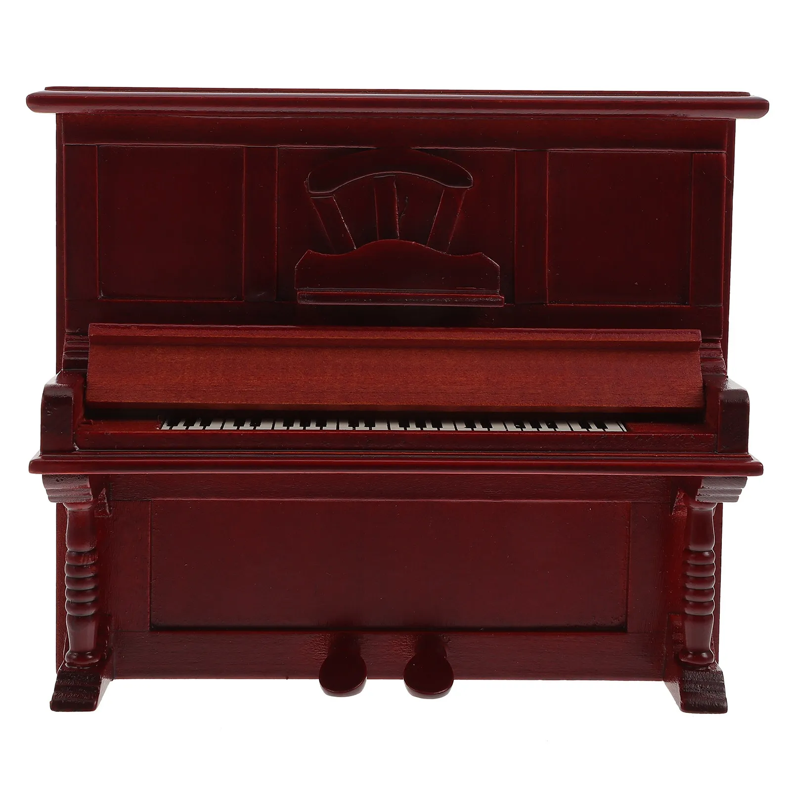

Mini Wooden Piano Decoration Retro Style Craft for Tiny House Interior Simulation Design Micro Landscape Ornament