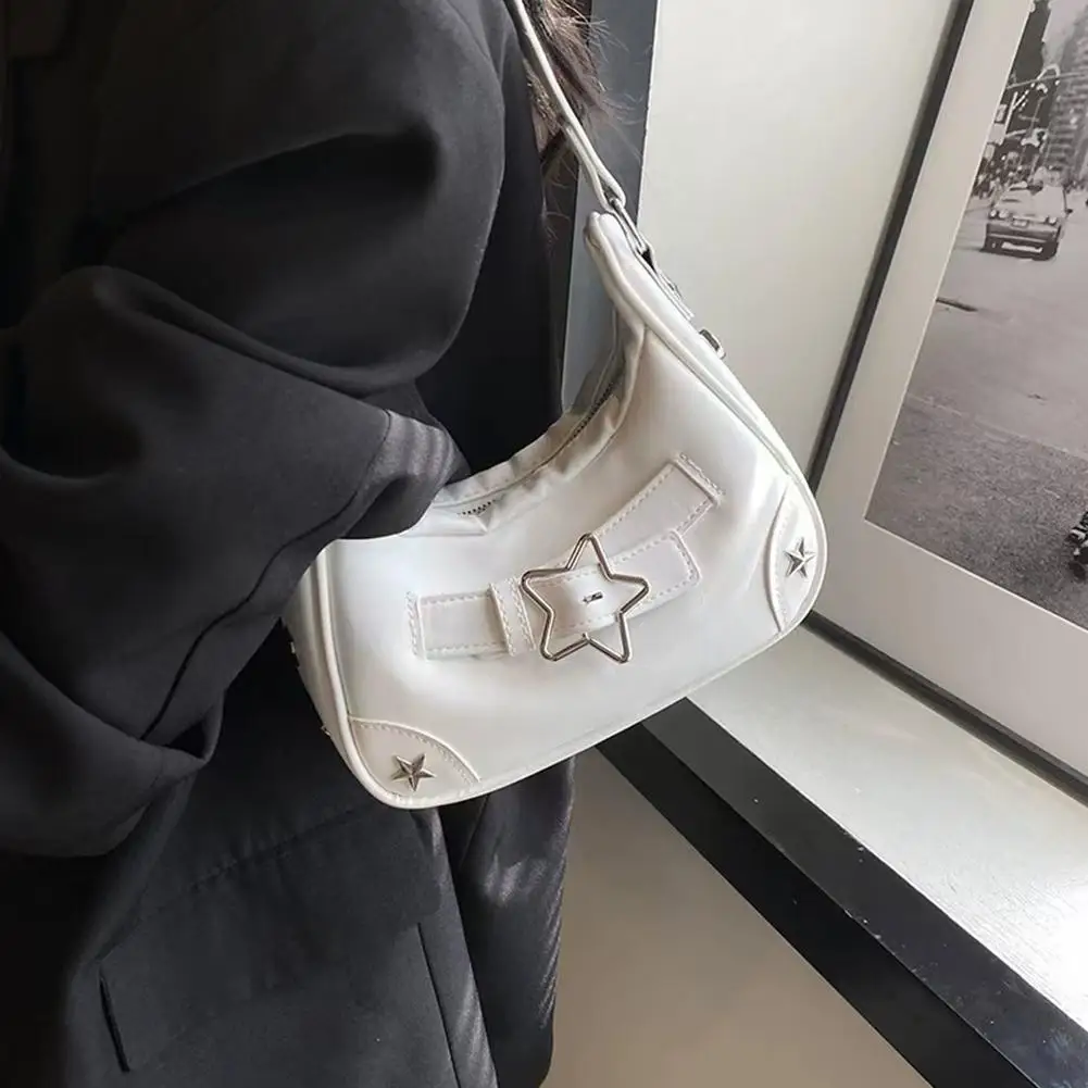 حقيبة يد ستار جيرل سوداء أنيقة جمالية عتيقة حقيبة كتف كروسبودي حقائب يد نسائية عصرية