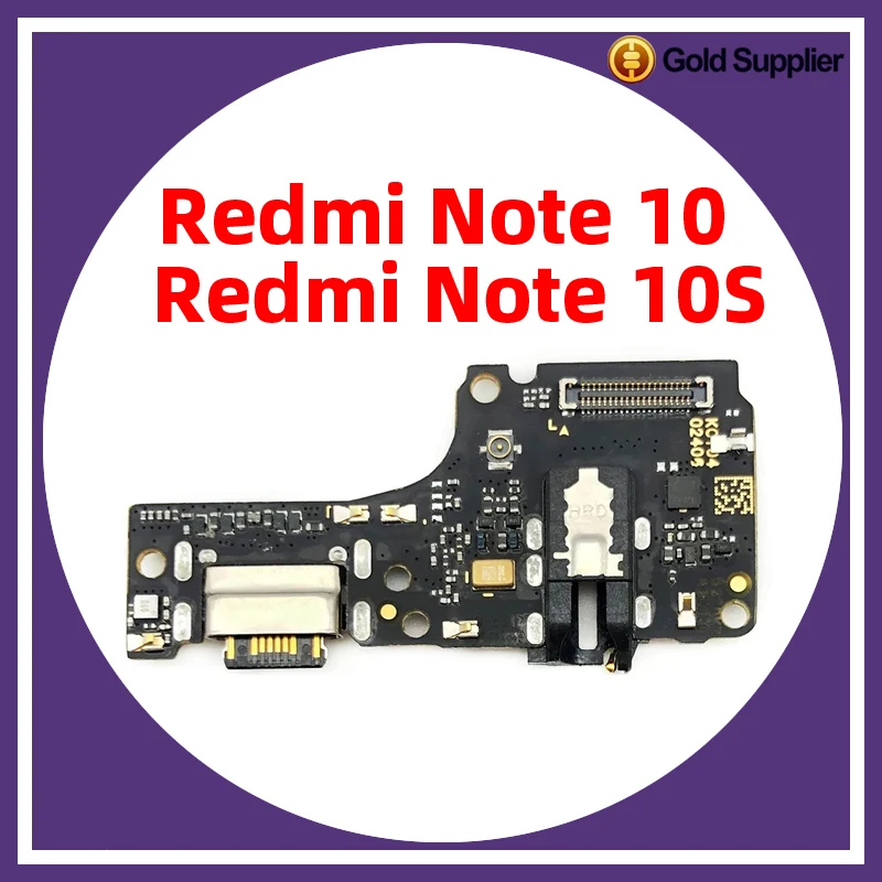 Conector de base para xiaomi Redmi Note 10 note 10S pro, puerto de carga, Cable flexible, reemplazo de placa