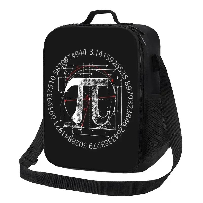 

Pi Symbol Line Drawing Thermal Insulated Lunch Bag Maths Science Resuable Lunch Container School Multifunction Bento Food Box