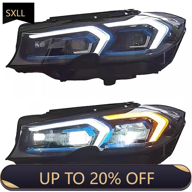 

SXLL Suitable for 3 Series G28 G20 Headlamp Modification with Blue Eyebrow LED 2019-2022 Upgrade 2023 Shape Full LED Headlam