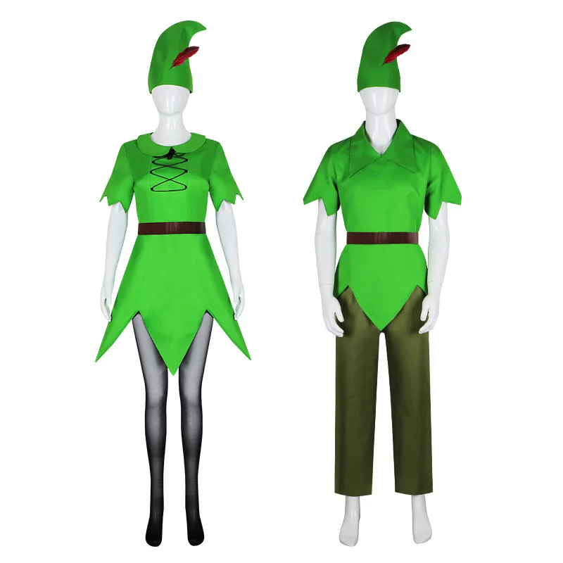 Peter Pan Cosplay Kostüm eine Fee Bühnenanzug Halloween Bühnenkostüm Damen Traditionelle Kleidung Ethnische Kleidung