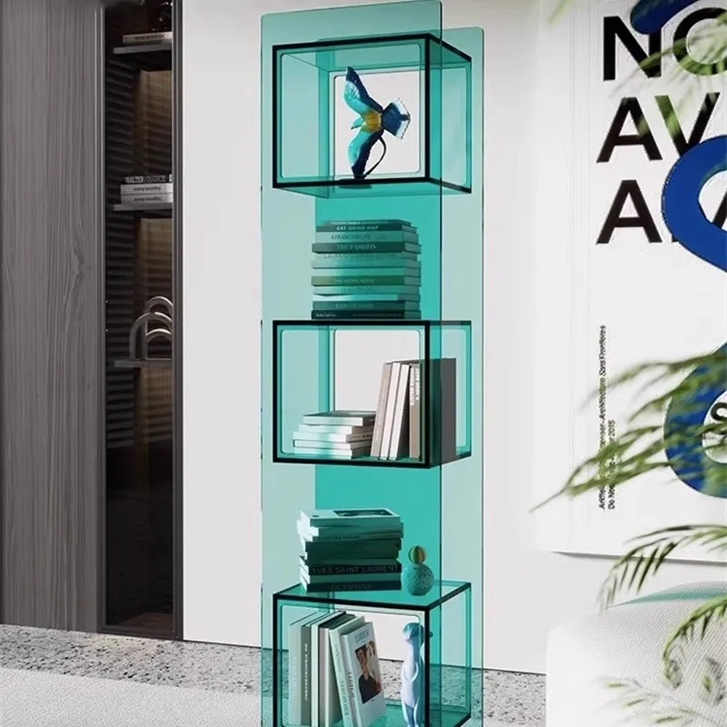Small-Sized Apartment Furniture Living Room Decoration Acrylic Storage Rack Art Design Multi-Layer Collectibles Display Cabinet