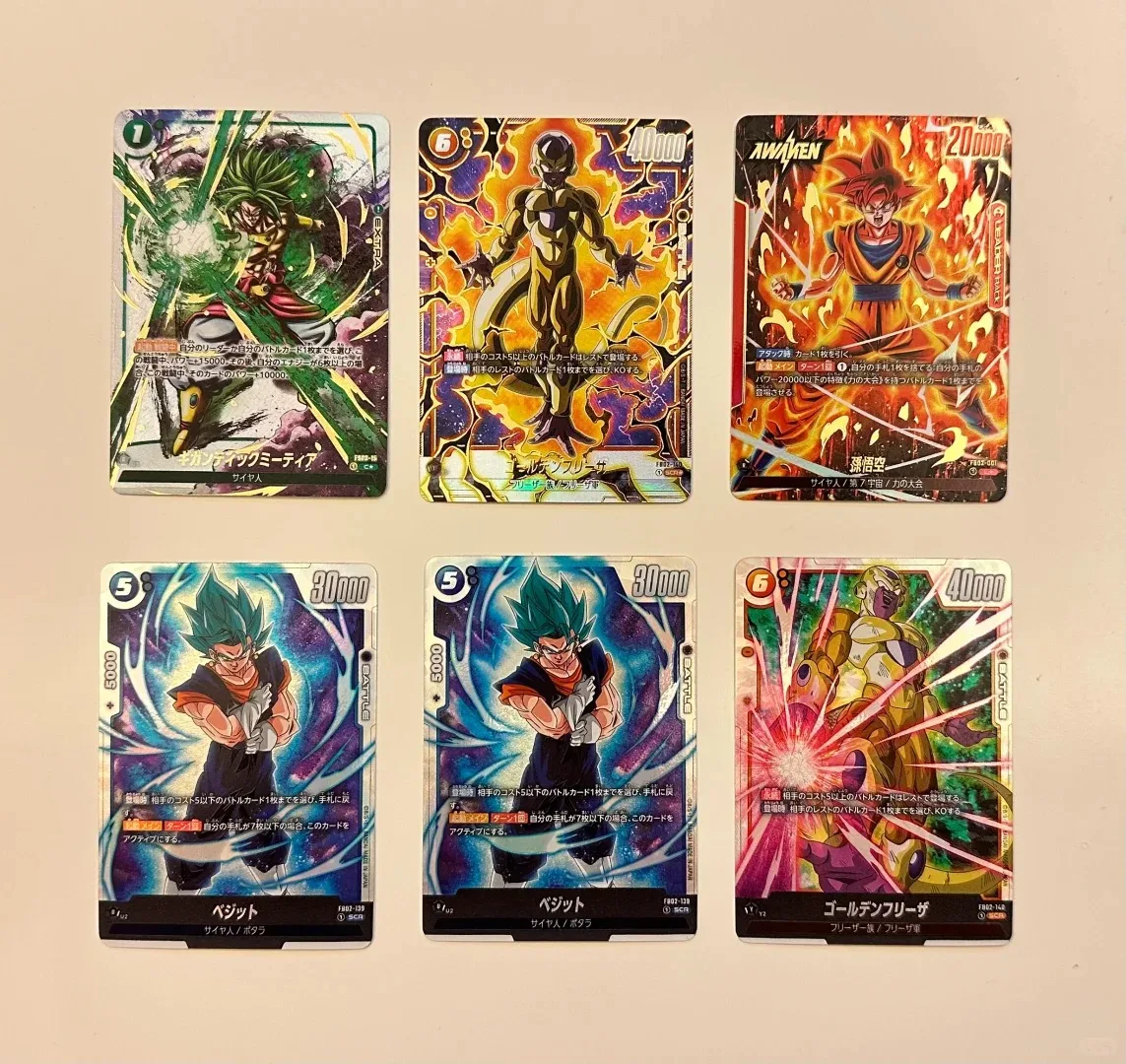 Jeu de cartes Dragon Ball FB02 TCG, supplément d'encouragement d'éveil original, bataille de cartes GT, gastronomie féroce japonaise, esprit