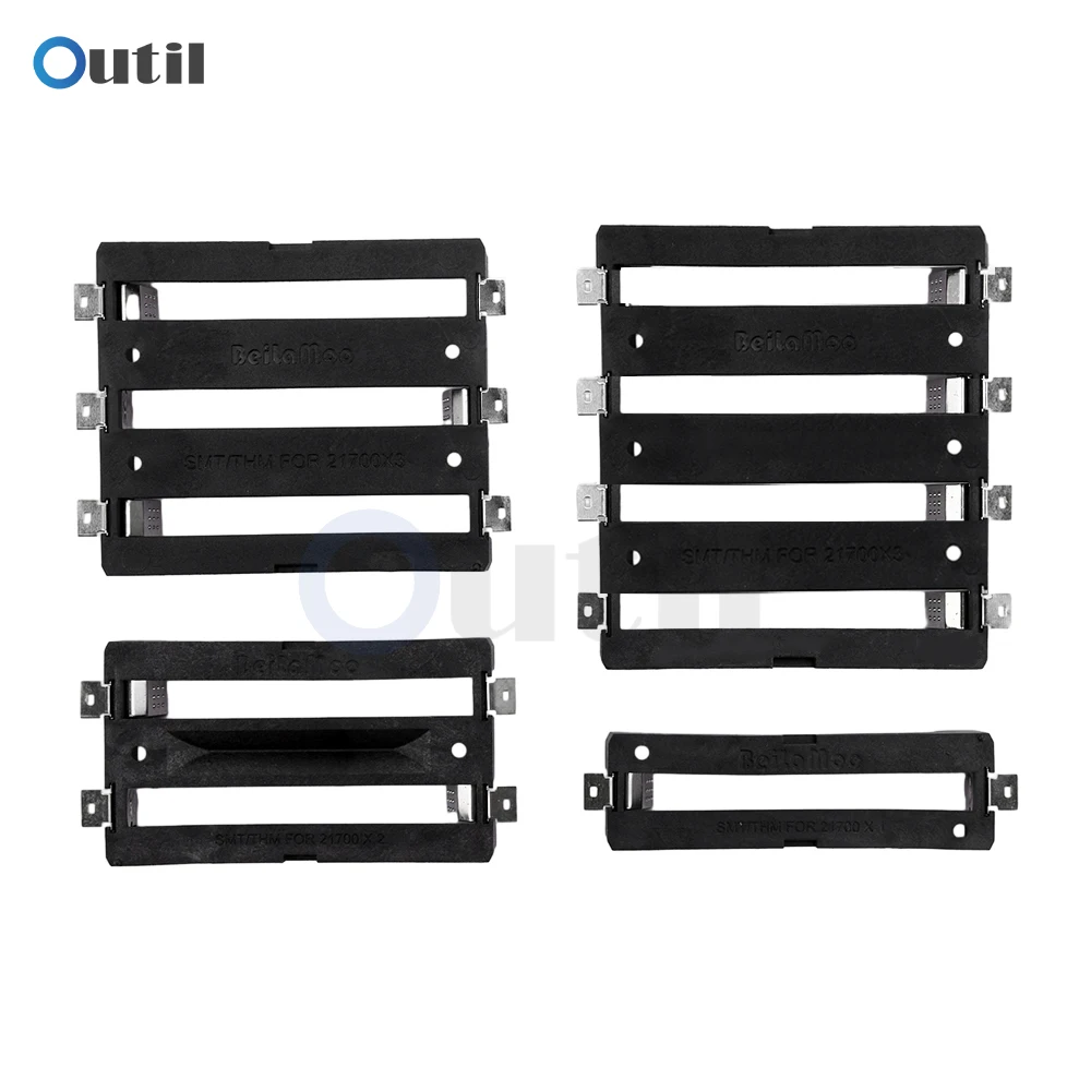 1 x 2 x 3 x 4 x 21700 Battery Holder SMT SMD Battery Box 21700 Storage Box 1S 2S 3S Shunt Series 21700 Battery Case