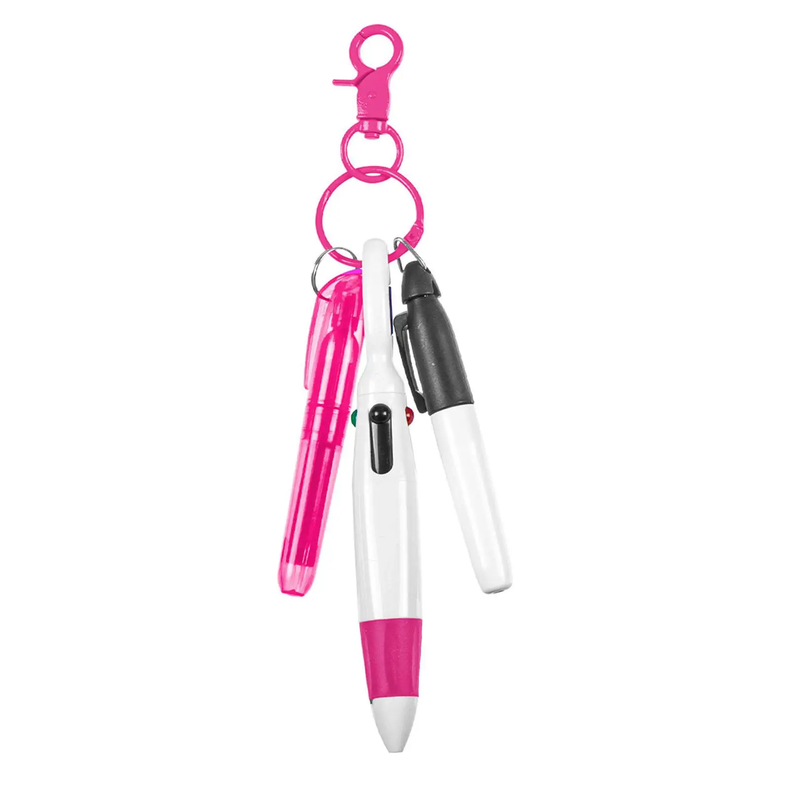 Multifunction Nurse Pen with Shuttle Carabiner Portable Ballpoint Office Supply Compact Keychain Gift