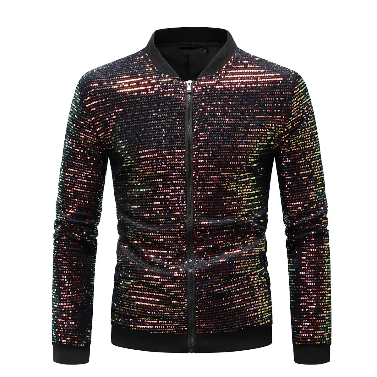 

Royal Blue Sequin Nightclub Jacket Men Spring Autumn New Streetwear Mens Sequins Jackets and Coats Baseball Bomber Jacket Male