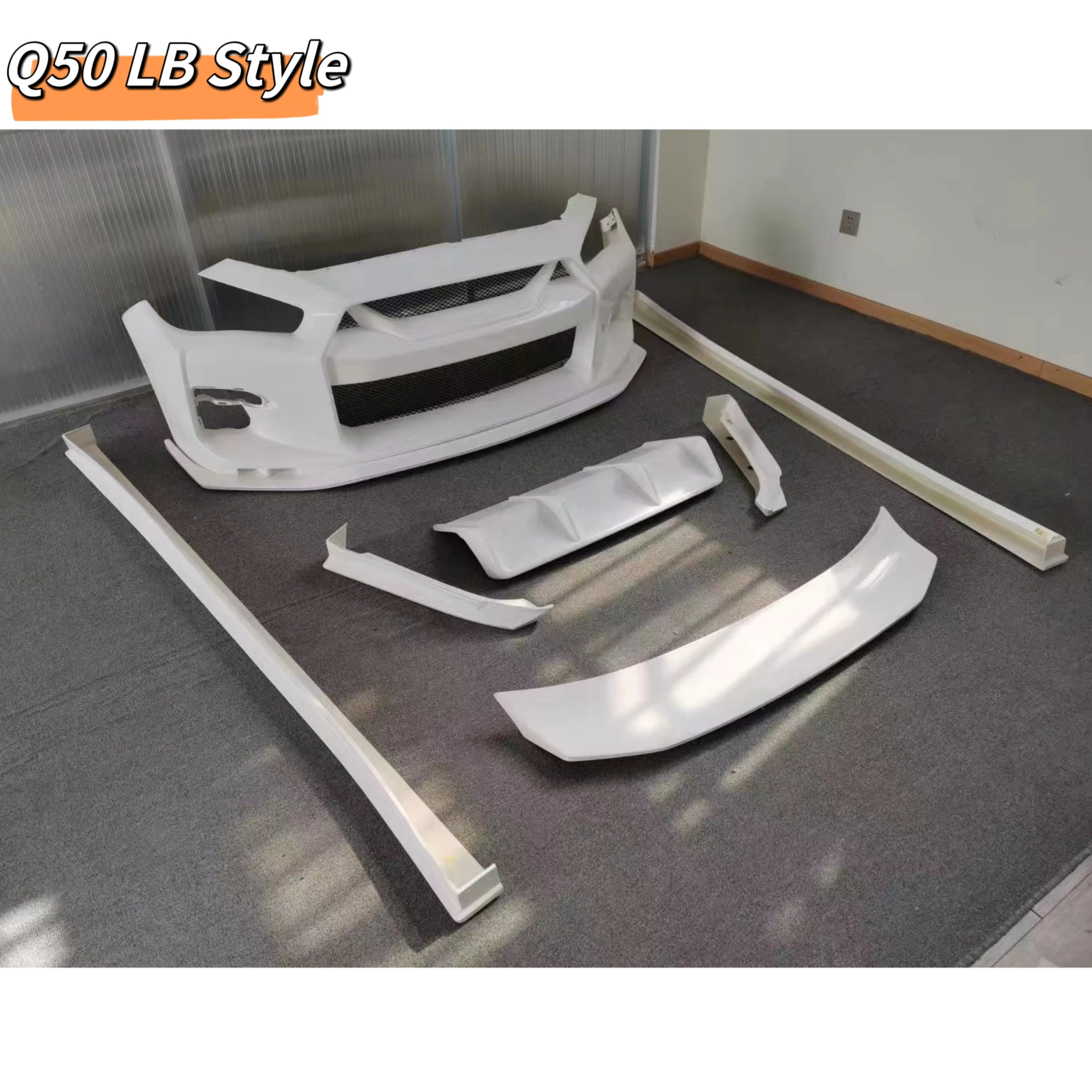 

MRD Q50 LB Style Body Kit for i Q50 2014+ FRP Front Bumper Side Skirts Rear Diffuser Spoiler Body Kitcustom