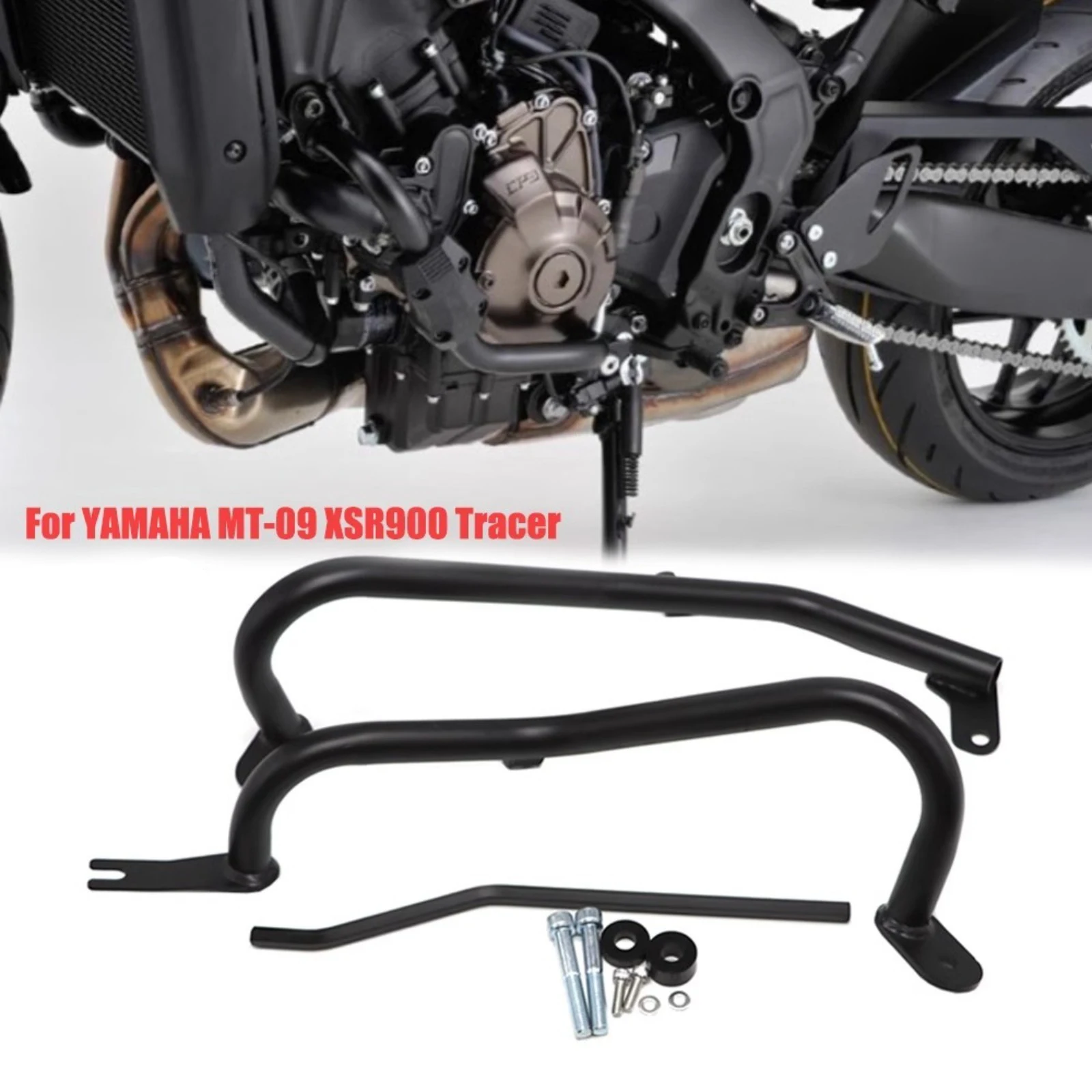 Bumper Engine Guard Crash Bar Frame Protector For Yamaha MT09 XSR900 TRACER900