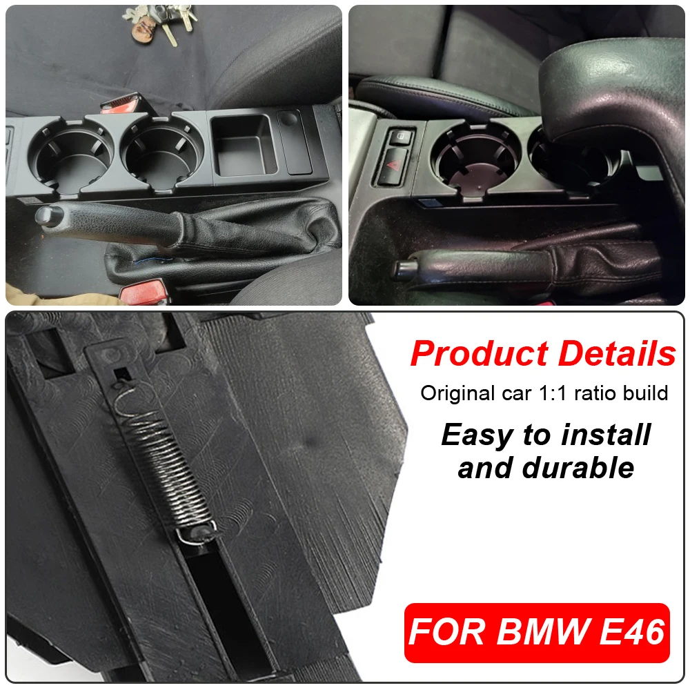 51168217953 Car Center Console Water Cup Holder Beverage Bottle Holder Coin Tray For Bmw 3 Series E46 323i 318I 320I 98-06