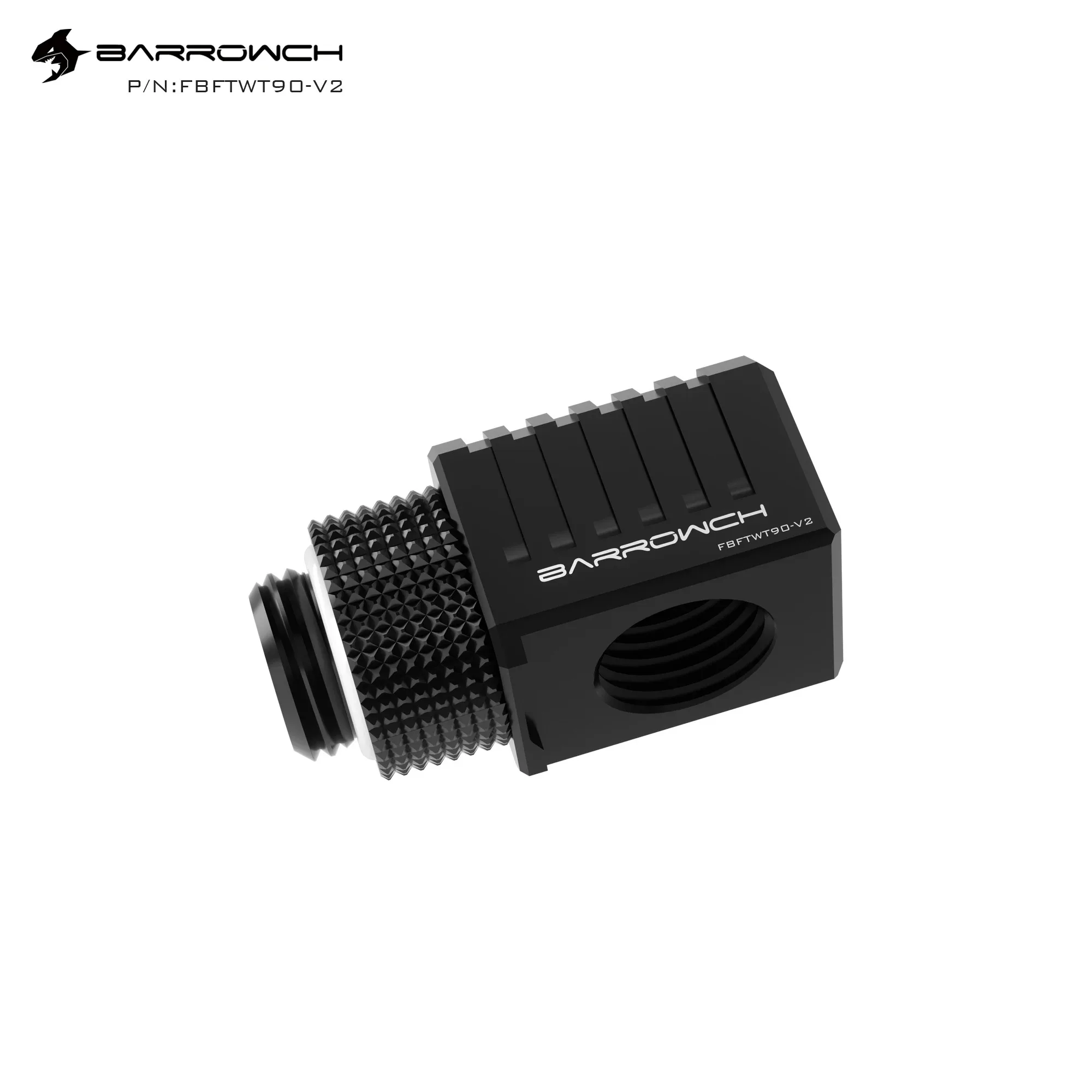 Barrowch 45 90 Degree Rotary Adapter Fitting, Limited Version for Water Cooling Tube Angled Fitting， FBFTWT 45/90-V2