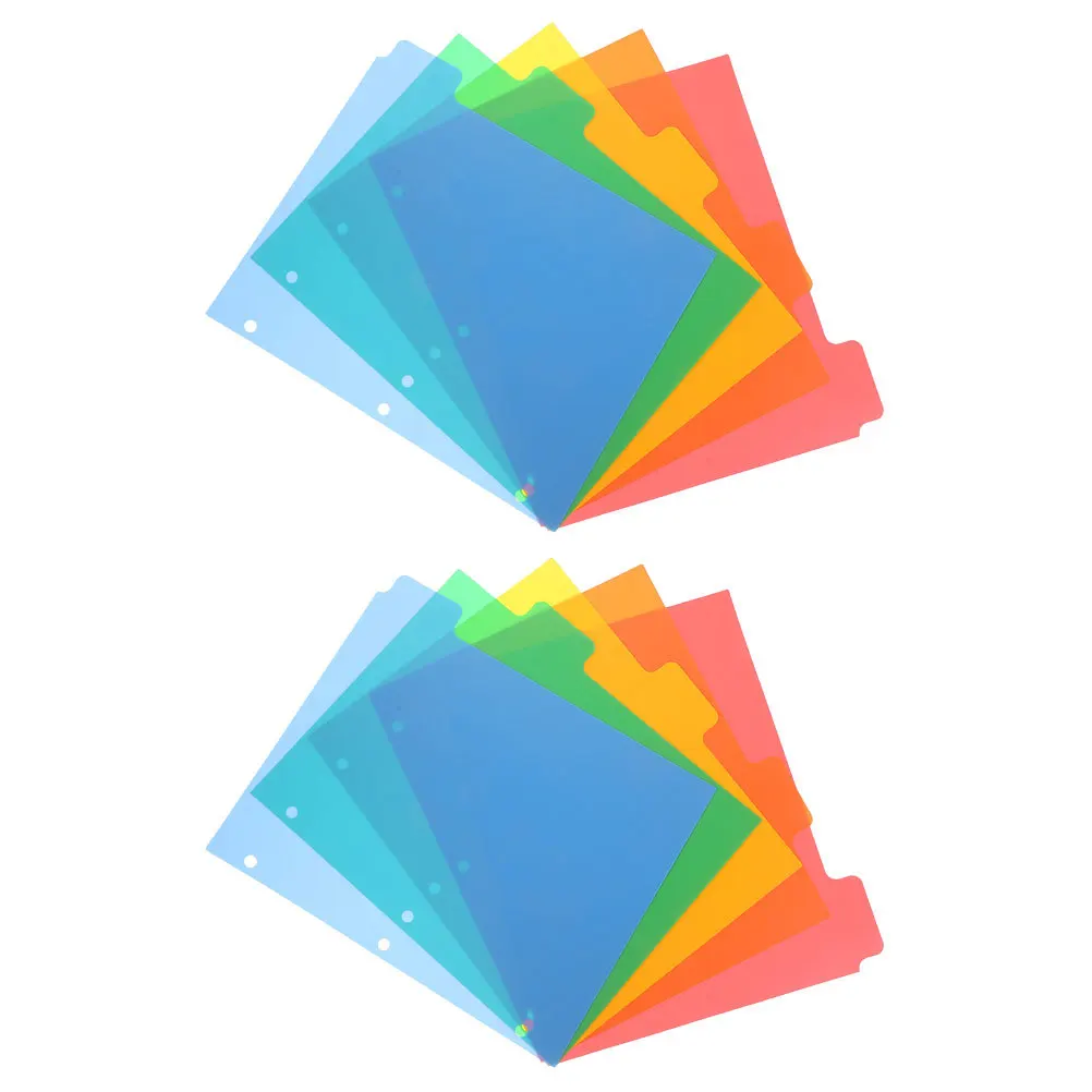 10 قطعة فواصل الموثق علامات التبويب المؤشر الملون لملفات الكمبيوتر المحمول المخططين منظمة المستندات علامات التبويب القابلة للكتابة #5