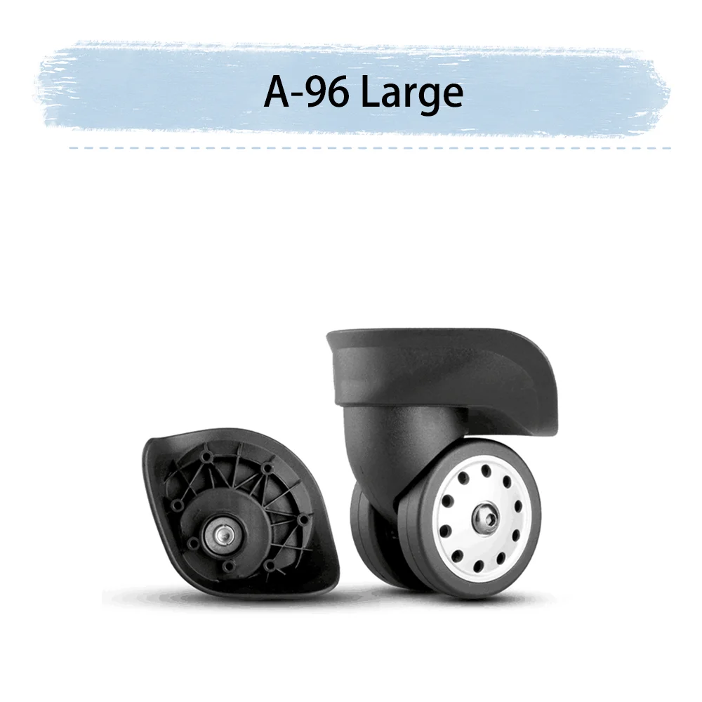 For The French Ambassa DELSEY A-96 Universal Wheel Black Replacement Suitcase Silent Smooth Shock Absorbing Rotating Wheel