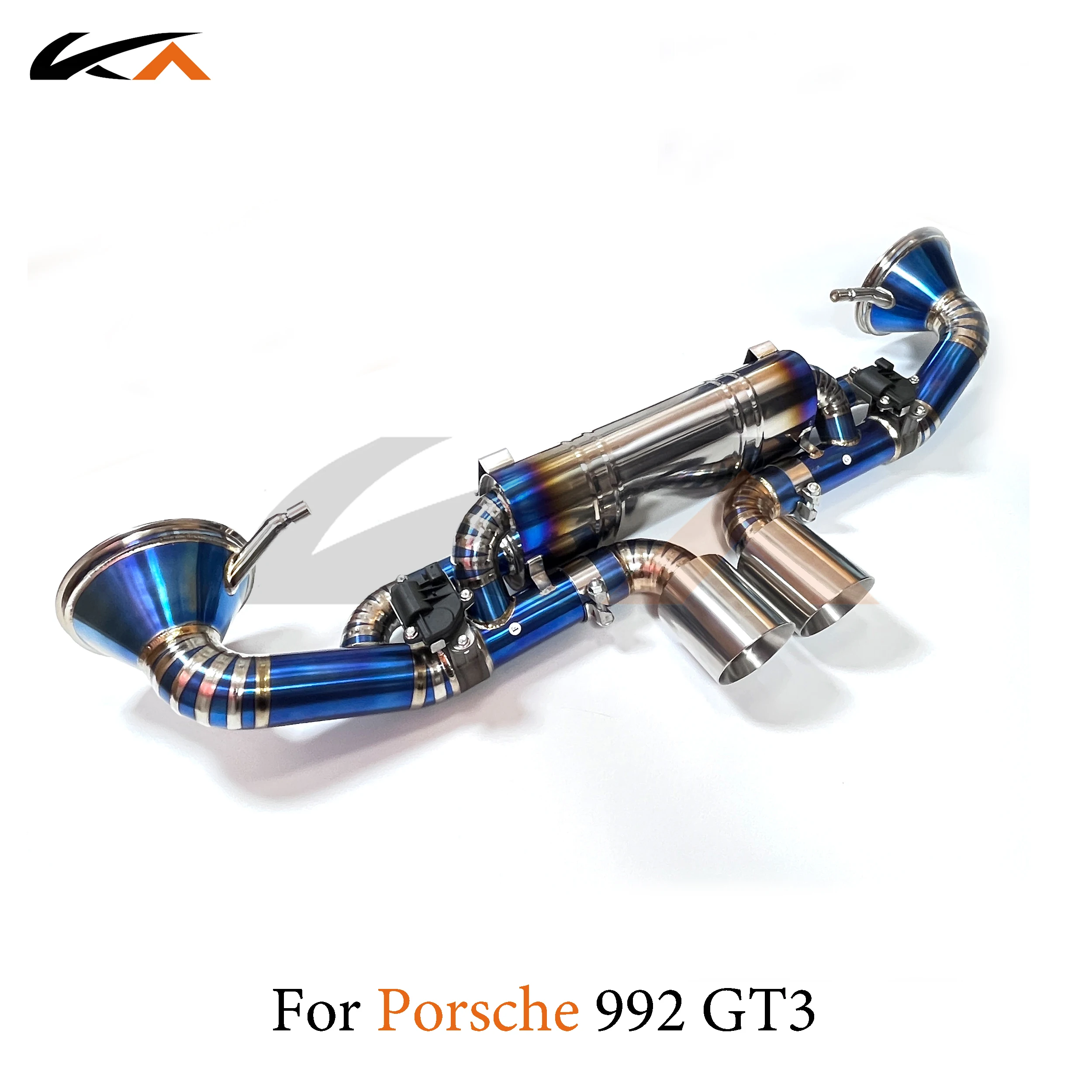 KA Tuning exhaust system parts titanium alloy catback for Porsche 911 992 GT3 rear section performance muffler valve