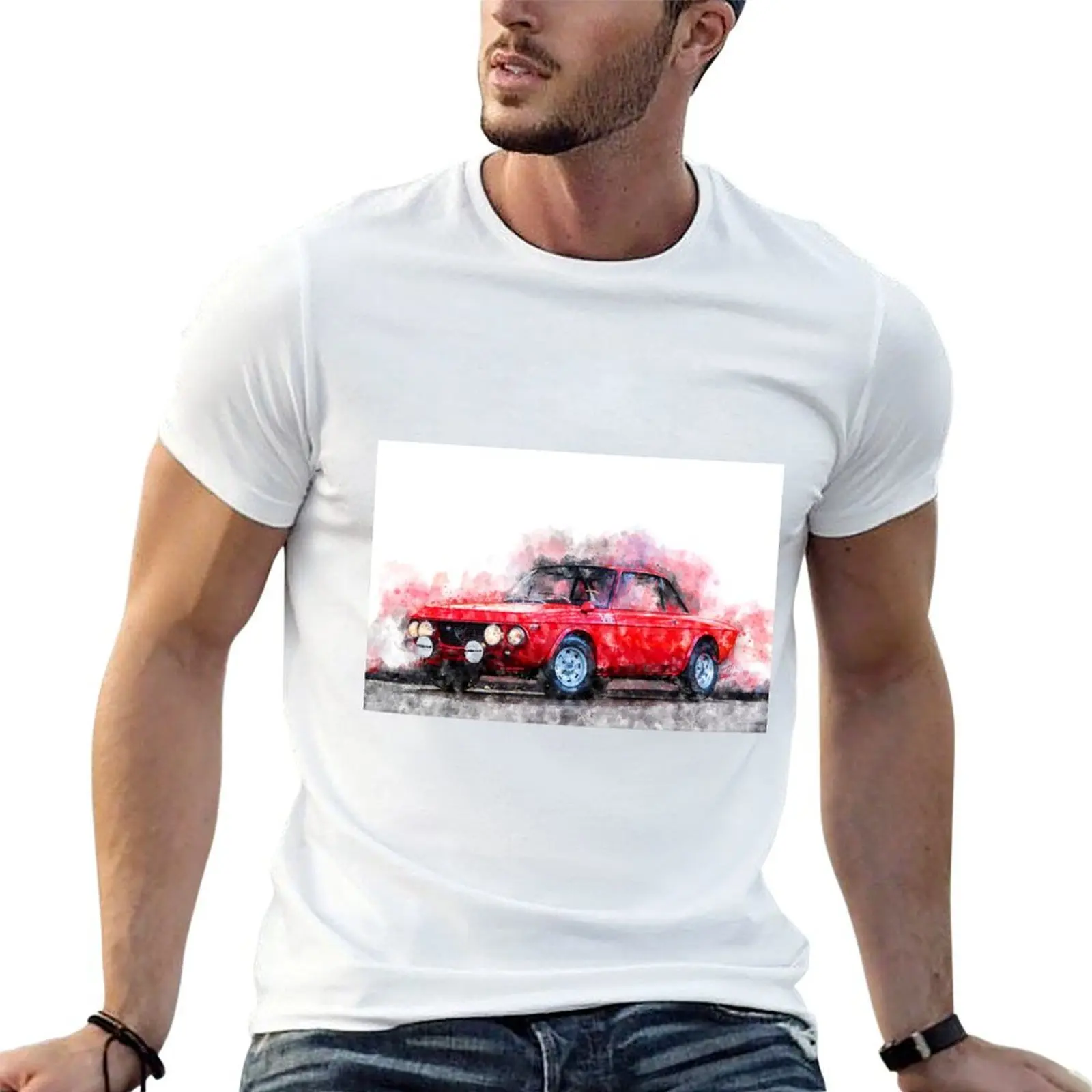 Lancia Fulvia HF T-Shirt Work Style Casual T-Shirt