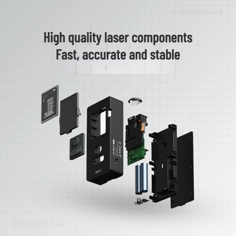 Imagem -03 - Duka-laser Distância Medidor Range Finder Fita Métrica Dispositivo de Medição Régua Teste Preciso Xiaomi Novo Ls3
