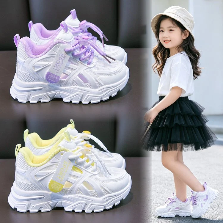 Children Mesh Sneakers Kids Boys Girls Lightweight Casual Sports Running Shoes New Arrival Soft Sole Summer Breathable Tennis