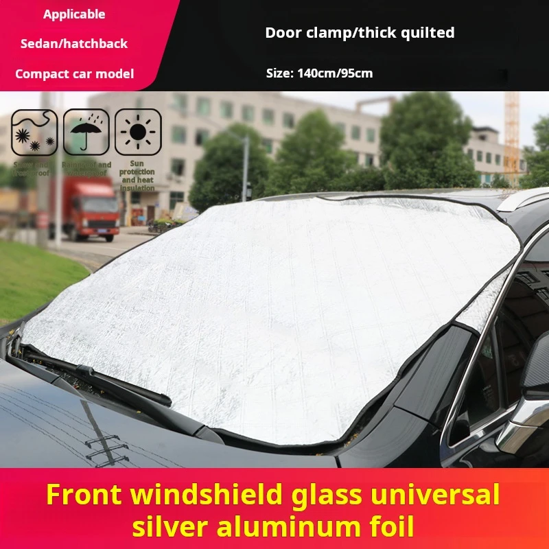 สําหรับกระจกด้านหน้ารถยนต์ป้องกันน้ําแข็ง Sun Shade ฝุ่น Frost Freezing กระจกรถยนต์ Protector ฝาครอบ Auto ภายนอกอะไหล่