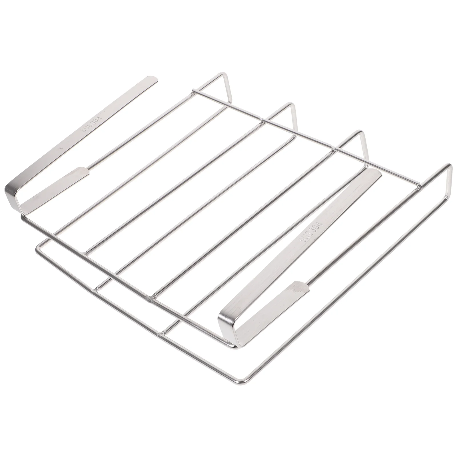 Dish Drying Rack Hanging Chopping Board Kitchen Storage Pot Cover under Cabinet Essentials Cutting Stand Silver Baby