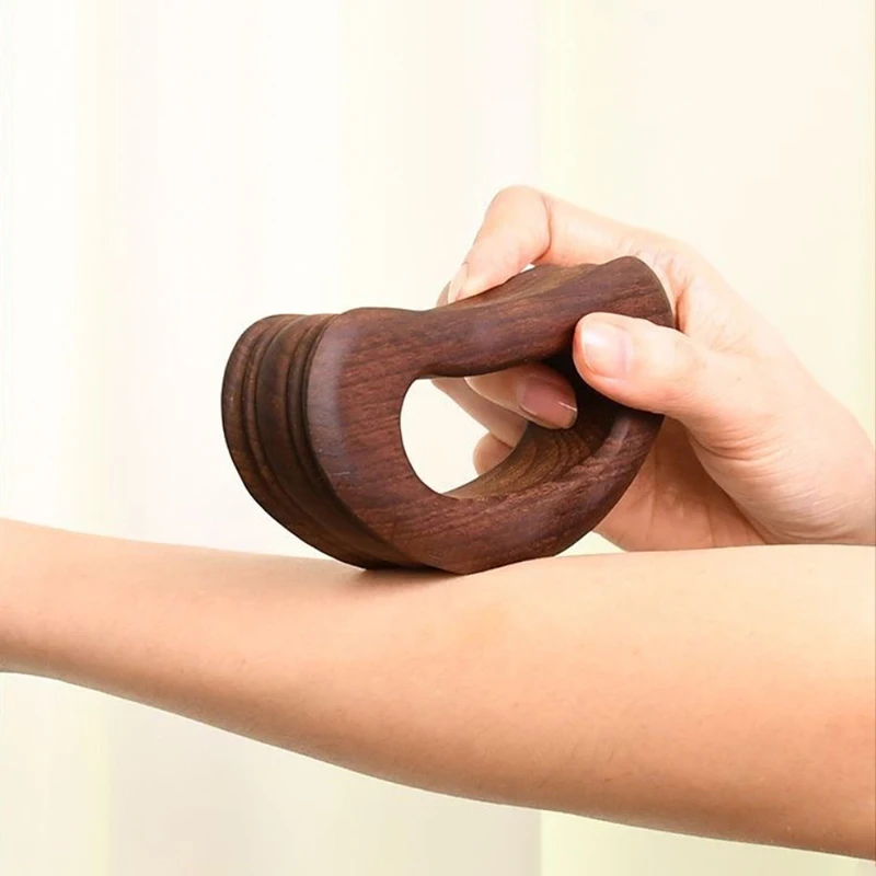 Płyta Guasha do odchudzania, drewniany masażer do terapii, kij do masażu, drenaż limfatyczny, skrobanie do relaksacji i regeneracji.