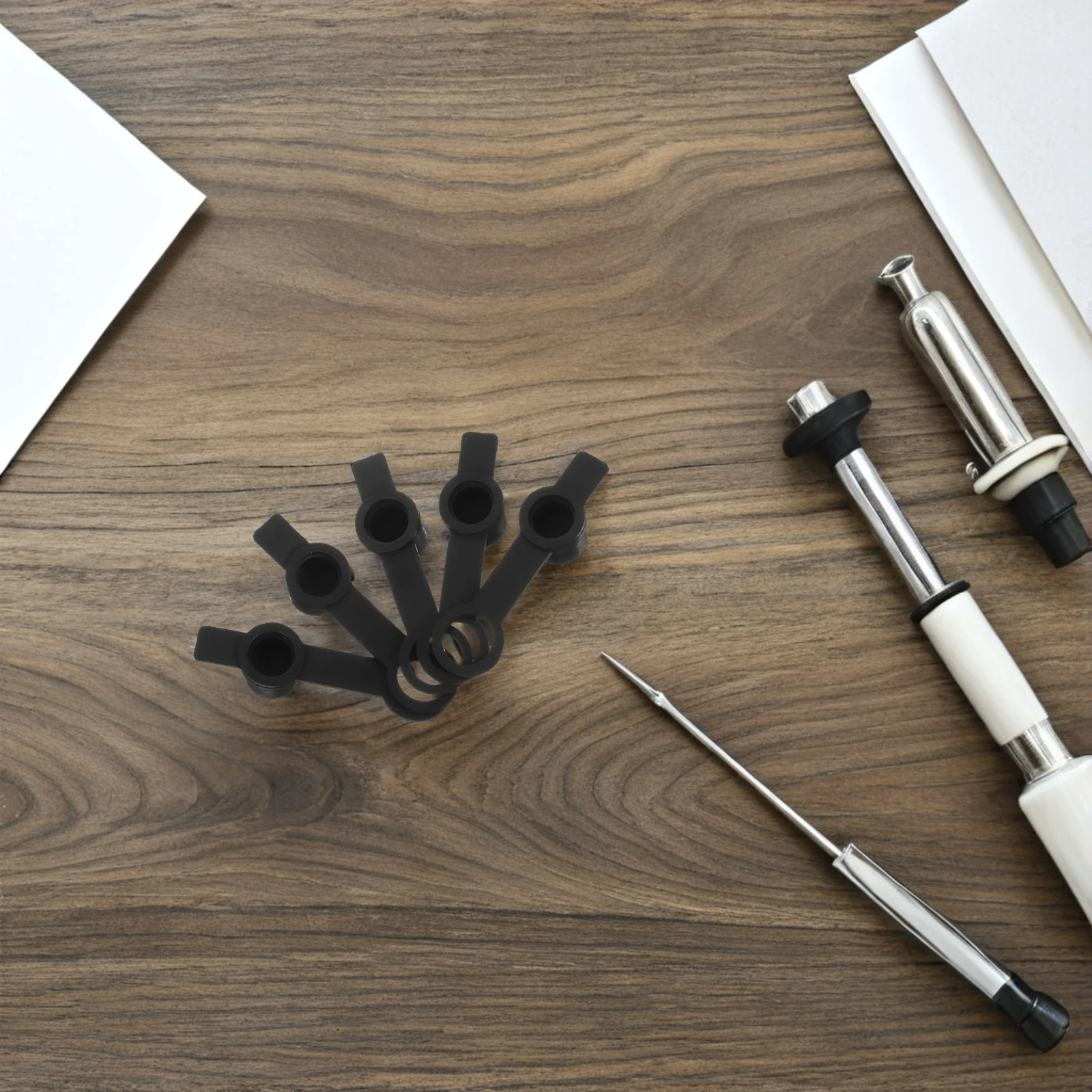 

5pcs Gas Cap Replacement High- Regulator Rubber Fill Cap Quick Disconnect Design Black Tank Propane Valve Cover