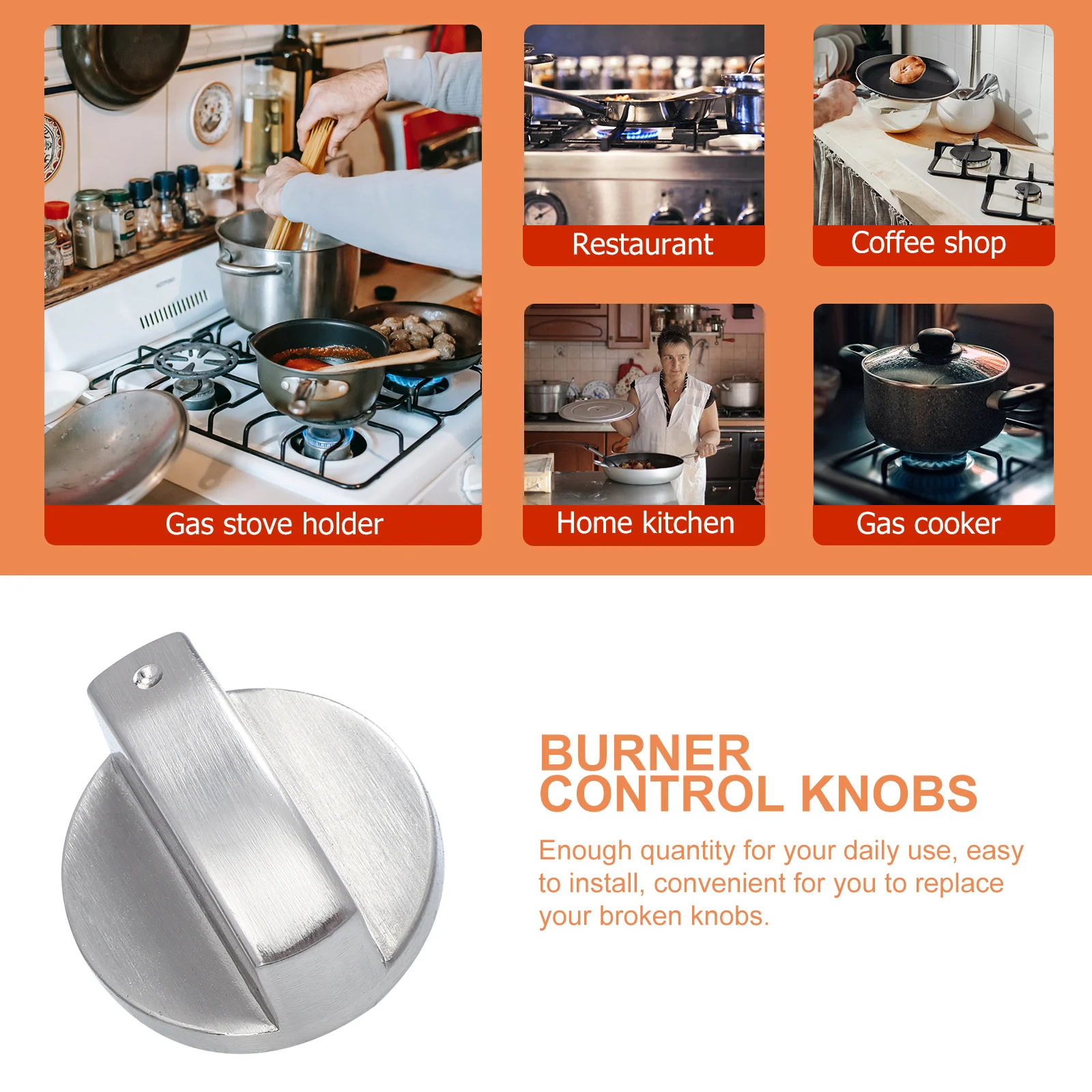 

4Pcs Zinc Alloy Replacement Stove Knobs Metal Universal Electric Range Burner Control Knobs Oven Cooktop Stove Dial