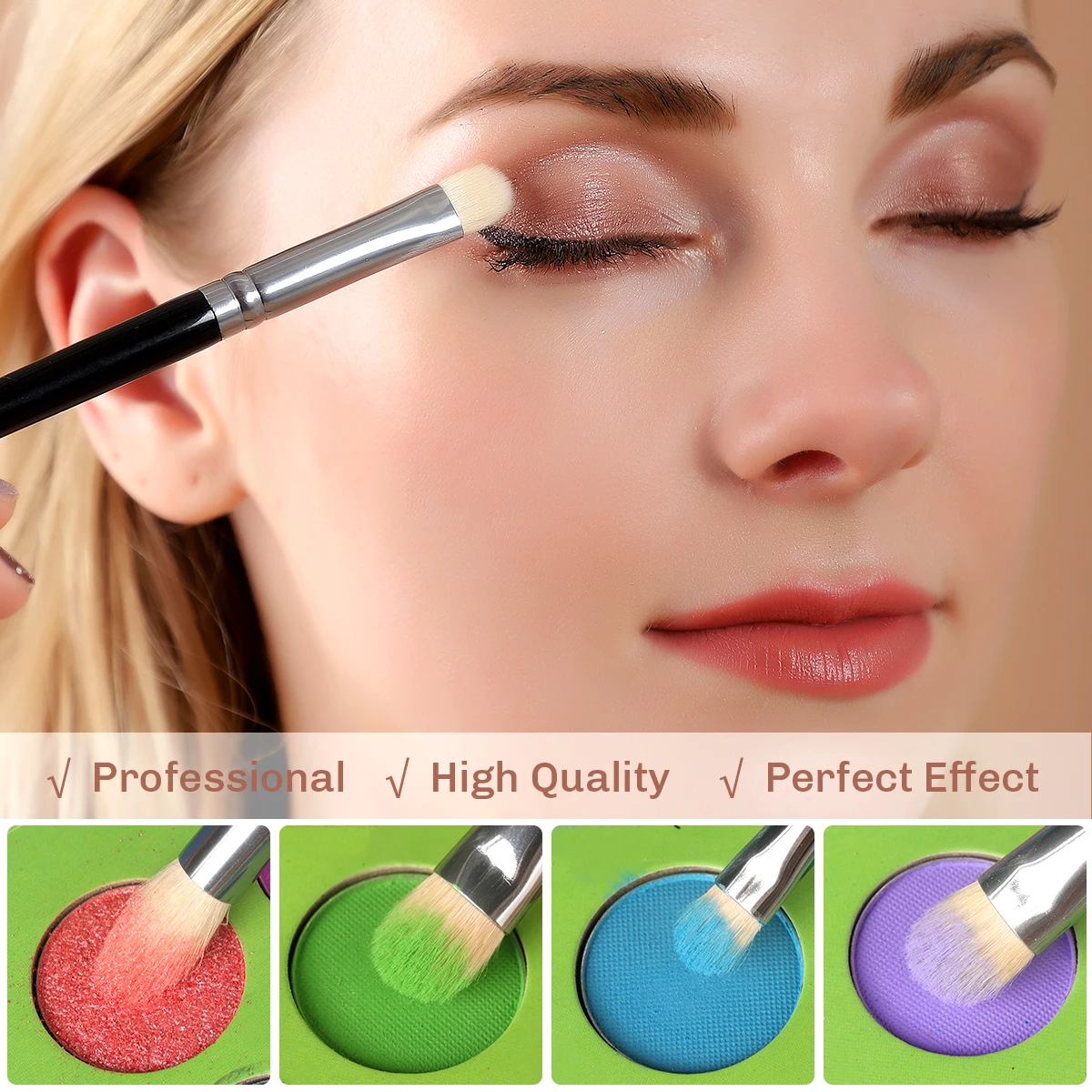 Makeup Brush Set 8 Pcs Brochas Maquillaje Eye Shadow Brow Goat Hair Synthetic Highlight Blush  Bethy Beauty Makeup Tools