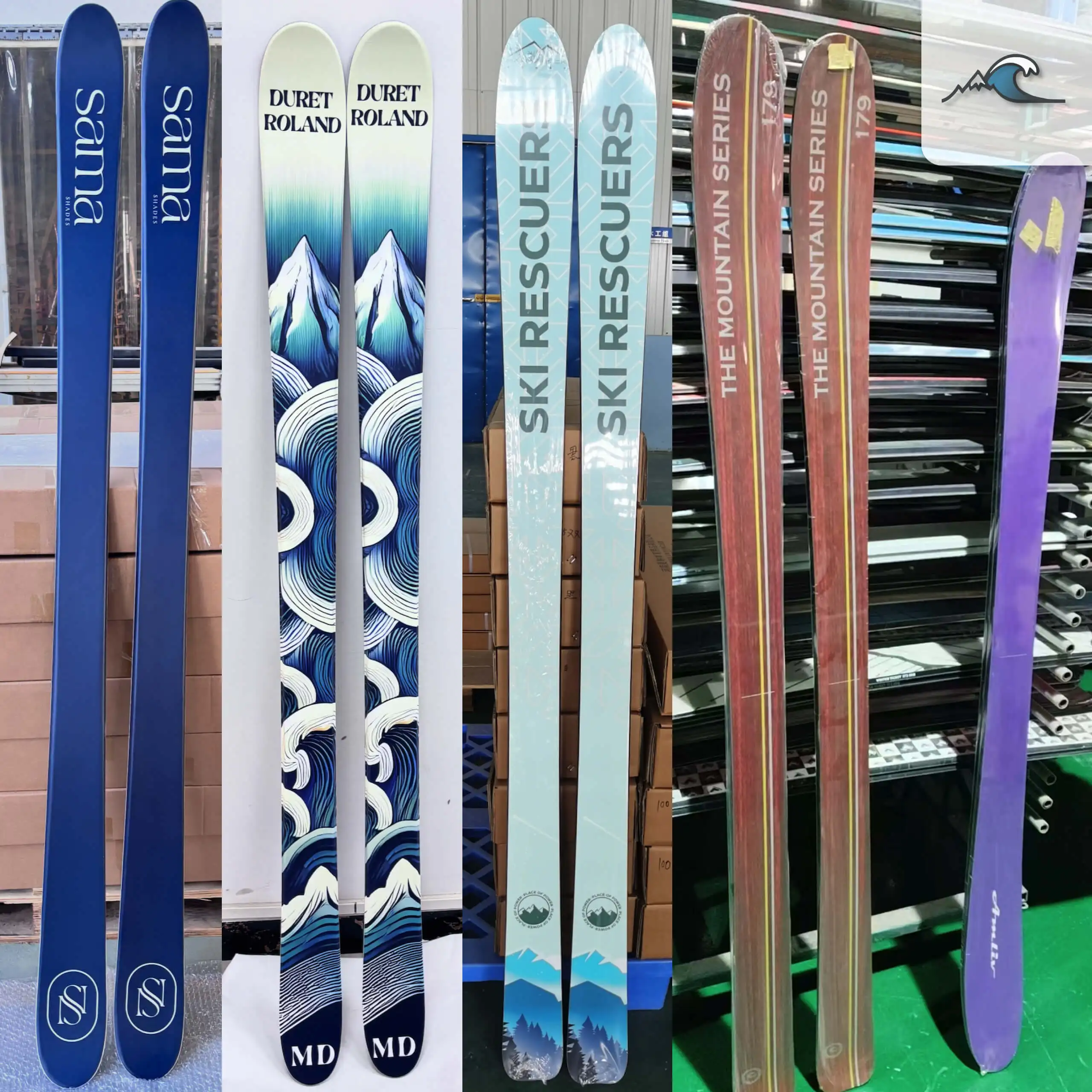 Skis Customized Adaptive Flex Wood Composite Core Carbon Eco-Friendly Foldable All Terrain Hybrid Profile Multi Snow Conditions