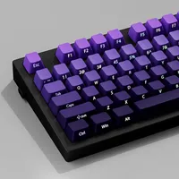 New OEM Profile Side Printed RGB Backlit Keycap 135 Key Gradient Purple Double Shot PBT Keycaps for Gateron MX Switches Keyboard