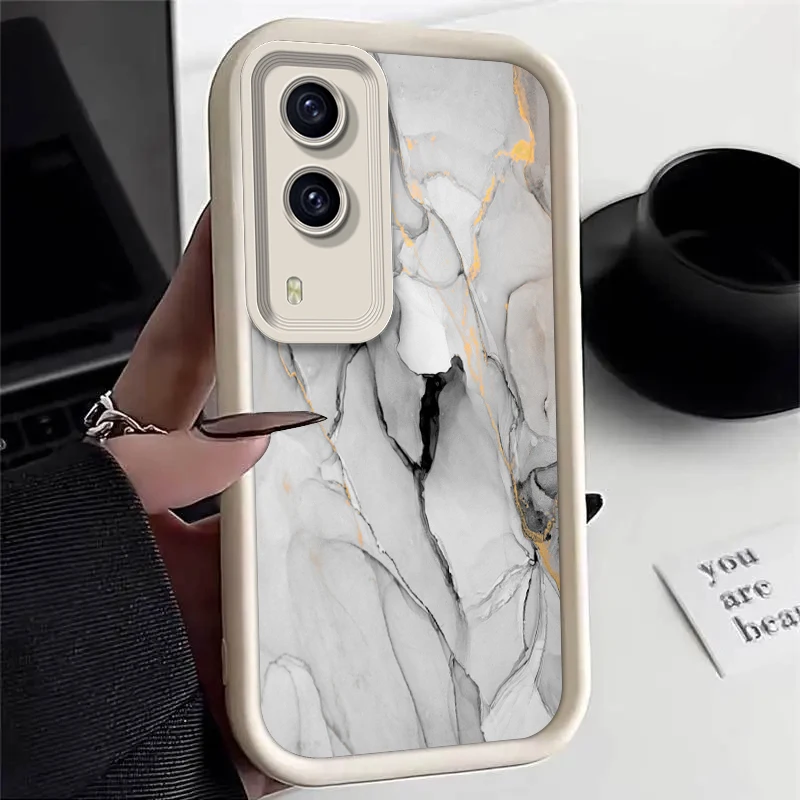 Marble Silicone Phone Case On For VIVO Y53S Y93S Y20 Y11S Y22 Y21 Y12 Y19 Y11 Y17 Y22S Y17S Y51S Y20A Y93S Y12S Y02S 4G 5G Cover image 2